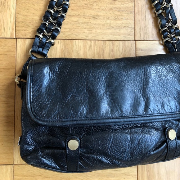 Tahari leather decorative strap shoulder bag - Picture 4 of 8